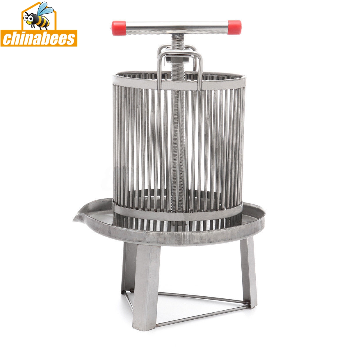 HM-007-3 Stainless Steel  Manual Honey Wax Press 